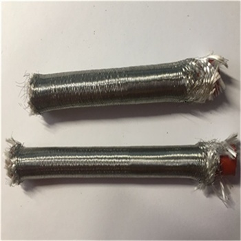   Galvanized steel wire outer screened Fiberglass braided silicone multicore cable