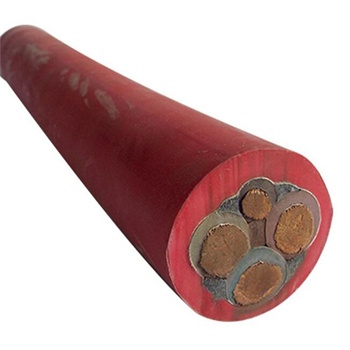 Silicone rubber insulated and sheathed electrical power cable