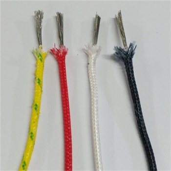 Silicone rubber insulated glass fiber braided copper core high temperature cable