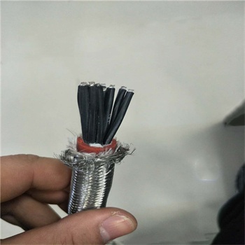 stainless steel and fiberglass braided Silicone Rubber Heat Resistant Electrical Cable