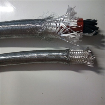 galvanised steel wire braid (GSWB) armour fiberglass braid silicone multicore silicone cable
