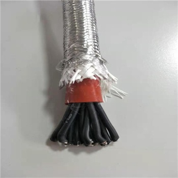 stainless steel and fiberglass braided Silicone Rubber Heat Resistant Electrical Cable